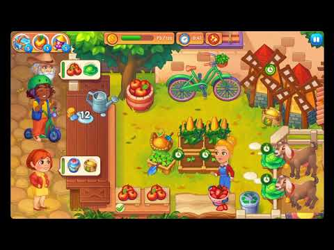 Cooking Farm - Hay & Cook Game - Level 205 🍎🌻🫐 - No Boosters - FULL STORY - CaroGamesNL
