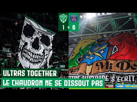Saint-Étienne ULTRAS against PSG - ASSE 1-6 PARIS SG - MAGIC FANS AND GREEN ANGELS UNITED!