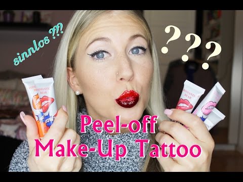 PEEL-OFF Tattoo Lipsticks - Top oder flop?? | BelleLu