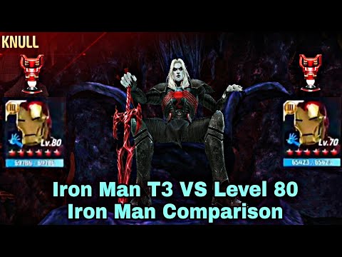 Iron Man T3 VS Level 80 Iron Man Comparison - Marvel Future Fight