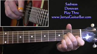 Donovan Sadness Acoustic Guitar Cover