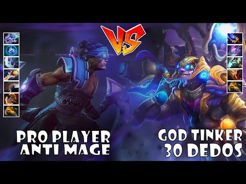 PRO TINKER GOD VS PRO PLAYER ANTIMAGE EPIC GAME - GODADICO DOTA