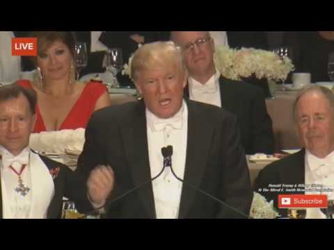 WATCH Donald Trump ROASTS Hillary Clinton At The Alfred E Smith Memorial Dinner - 10/20/16 FULL