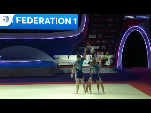 Men's group Russia - 2019 junior European bronze medallists, dynamic