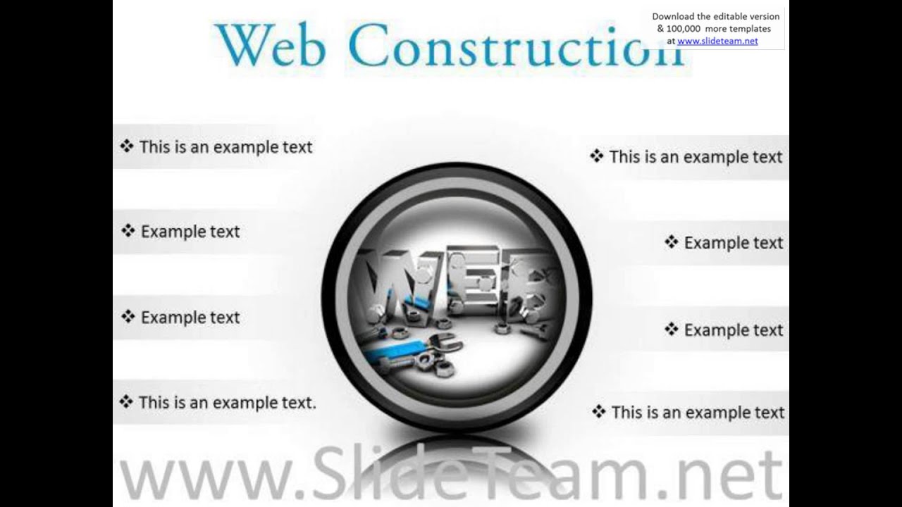 web construction industrial powerpoint presentation slides cc presentation infographics slides