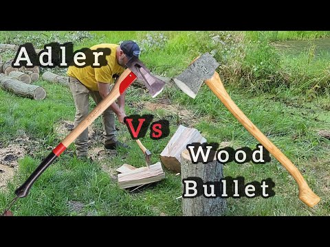 Adler Long Splitter Vs Buckin Wood Bullet!