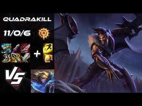 BOTTOM Draven vs Ezreal [QUADRAKILL] - NA Grandmaster Patch 14.18