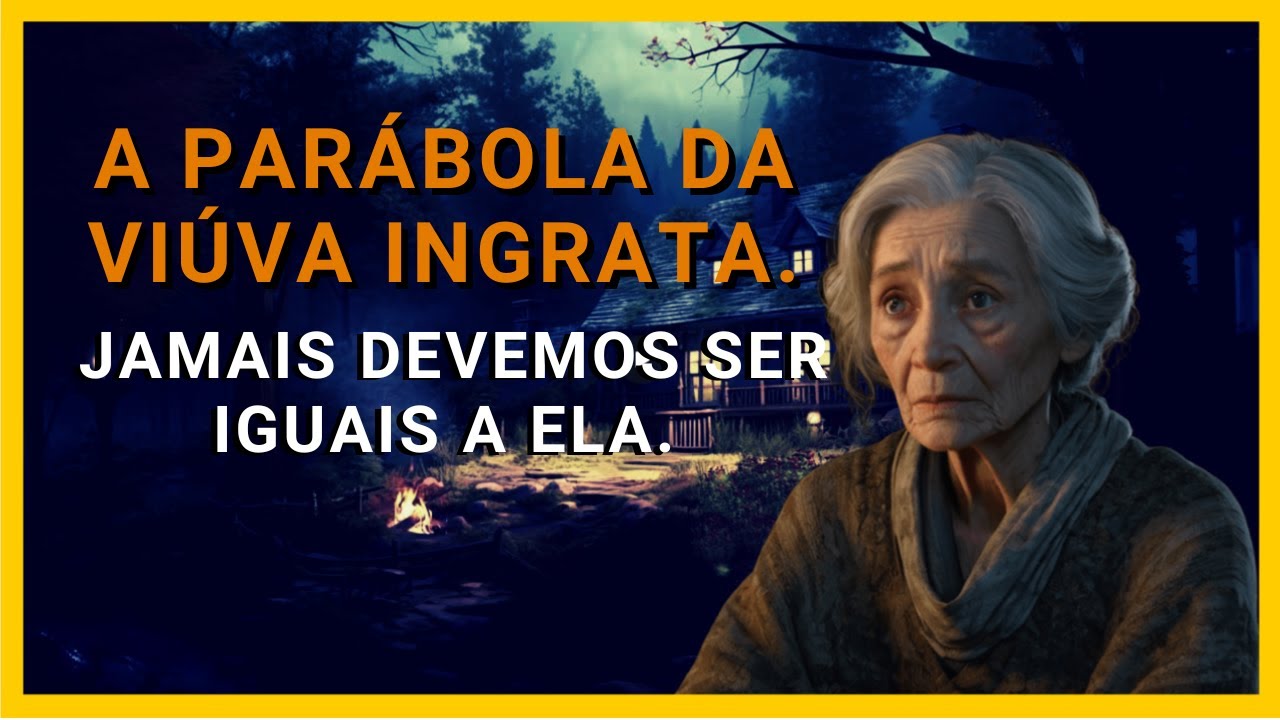A PARÁBOLA DA VIÚVA INGRATA  A AMARGA SOLIDÃO DE DONA MARTA