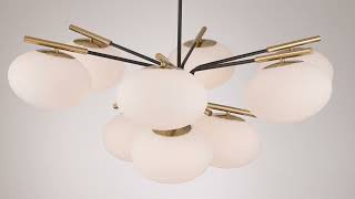 1_Watch A Video About the Possini Euro Gwynn Black and Gold 9 Light Chandelier
