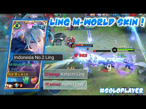 Ling Blaid + Skin M-World ? Ling Fast Hand Gameplay | Top Global Ling