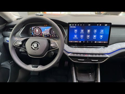 NEW SKODA OCTAVIA Facelift 2024 - INTERIOR details, new 13-inch TOUCHSCREEN & INFOTAINMENT