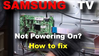 Samsung LED Flatscreen TV Repair - Won't turn on, no power