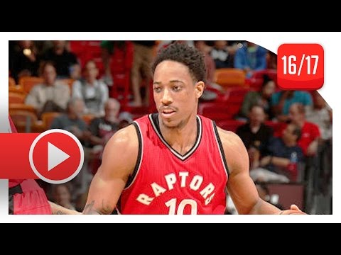 DeMar DeRozan Full Highlights vs Heat (2017.03.23) - 40 Pts, 6 Reb, COLD!