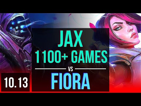 JAX vs FIORA (TOP) | 5 early solo kills, 1100+ games, Rank 15 Jax | KR Challenger | v10.13
