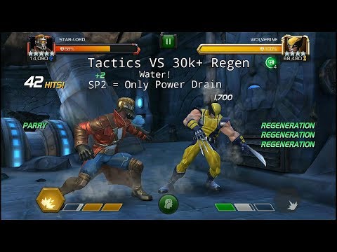 Testing 5 Star Starlord rank 5/65 VS Wolverine Realm of Legends - Marvel Contest of Champions