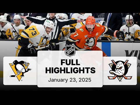 NHL Highlights | Penguins vs. Ducks | January 23, 2025