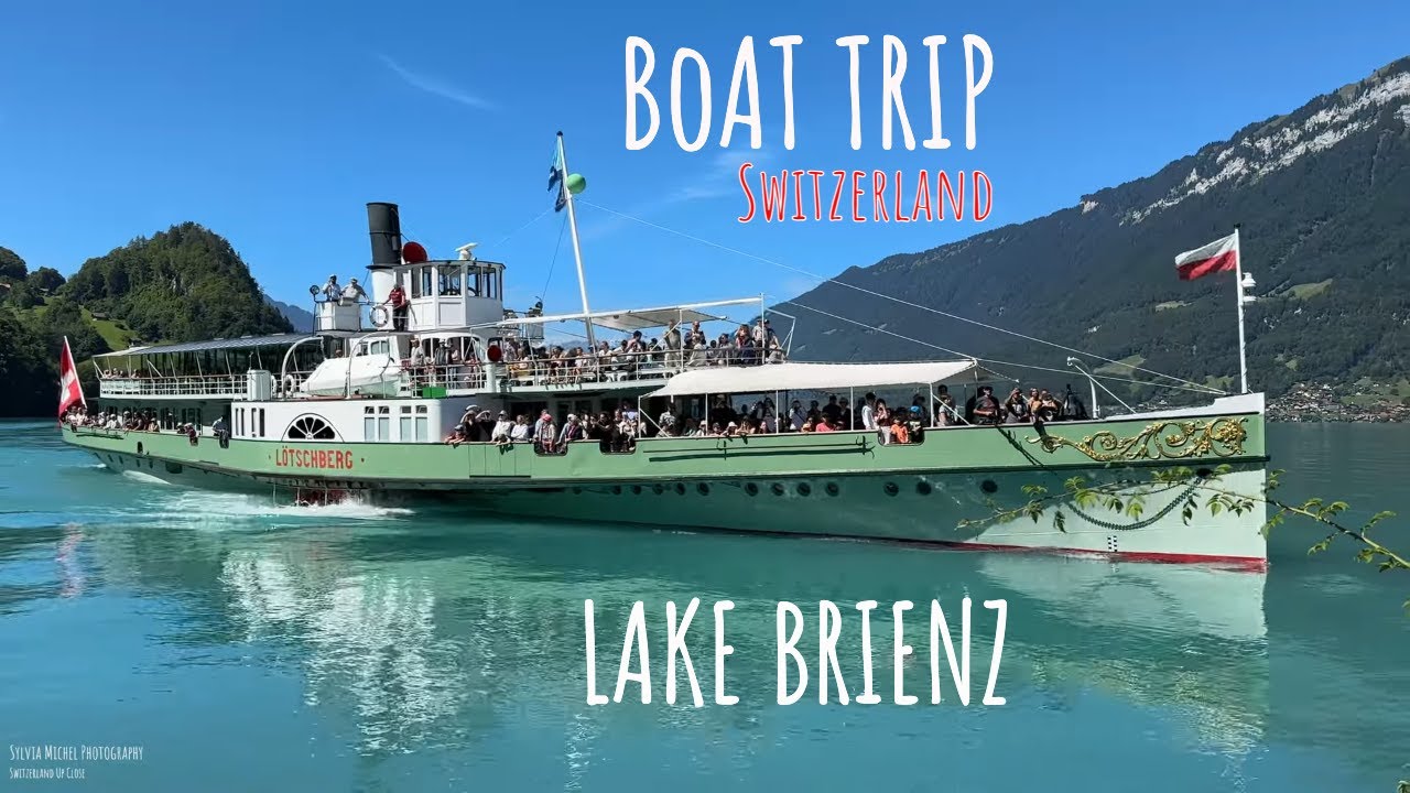 Embark on an immersive virtual boat cruise across the serene Lake Brienz.