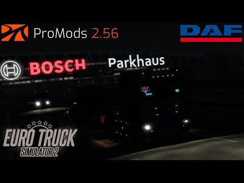 Cruising through the night | ETS2 1.41 | ProMods 2.56 | DAF XF 106.460 | Linz — Strasbourg