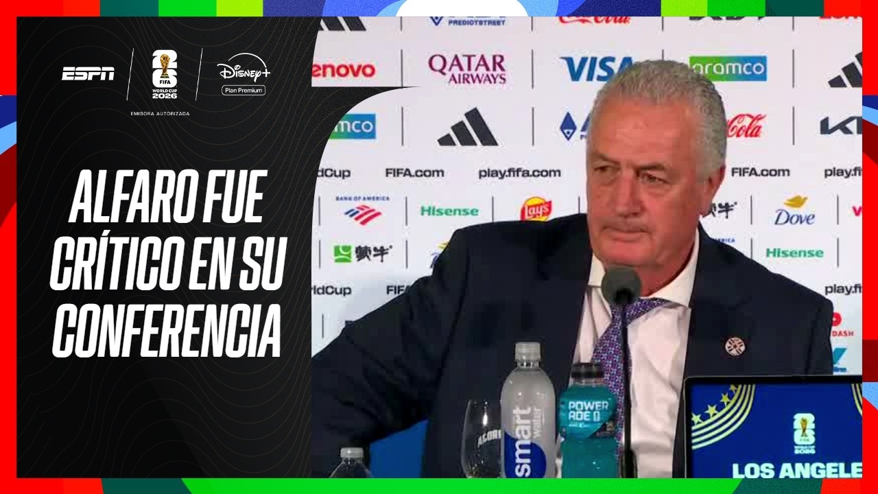 ¡LA DURA CONFERENCIA DE ALFARO TRAS PERDER POR GOLEADA ANTE ESTADOS UNIDOS! #ESPNMundial