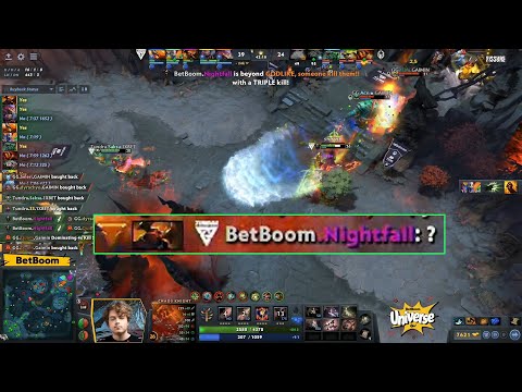 Nightfall drops the "?" into a Rampage as he & Topson win as stand-ins for Tundra