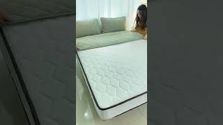 واقي سرير YRF ، واقي مرتبة بوليستر أبيض مخصص ، ملاءة من الحرير ، فيديو