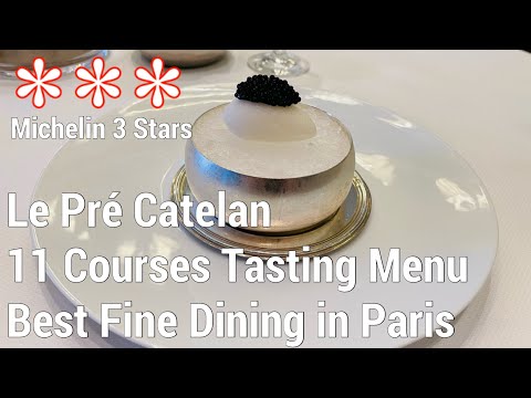 Paris 3 Michelin star at Le Pré Catelan 11 Course Tasting menu Fine Dining France €262pp ($286pp)