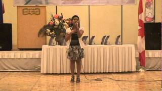 Ambriel sings the United States national anthem