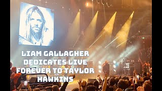 Liam Gallagher Dedicates Live Forever to Taylor Hawkins - Royal Albert Hall March 26 2022  SUBTITLES