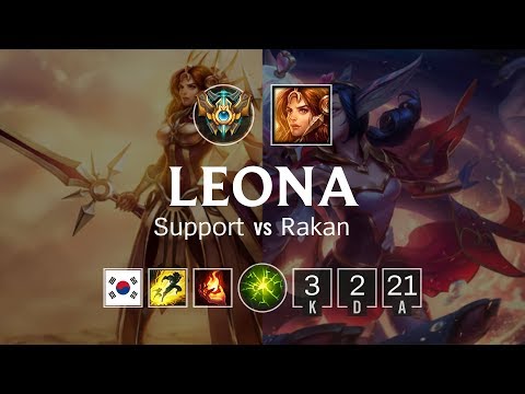 Leona Support vs Rakan - KR Challenger Patch 8.20