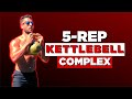 5-Rep Kettlebell Complex To Burn Fat & Build Muscle At Home #Shorts