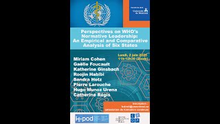 Perspectives on WHO'S Normative Leadership. An Empirical and Comparative Analyses of Six States