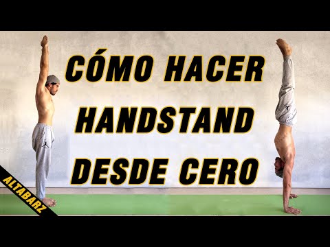CÓMO PARARSE DE MANOS EN 1 MES DESDE CERO | Ejercicios de hanstand o pino para principiantes