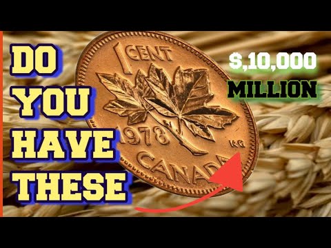 REAR CANADIAN PENNIES WORTH BIG MONEY OLD  1978 CANADIAN 1-CENT COIN ULTRA RARE