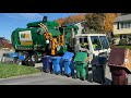 BRAND NEW WM GARBAGE TRUCK VS A Massive Cart Line