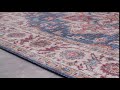 Tapis de couloir Anthea Tissu - Bleu jean