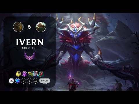 Ivern Top vs Illaoi - KR Master Patch 12.22
