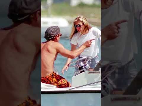 Carolyn and JFK Jr having summertime fun. #90s #nostalgia