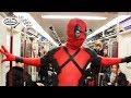 Deadpool Rides The Subway