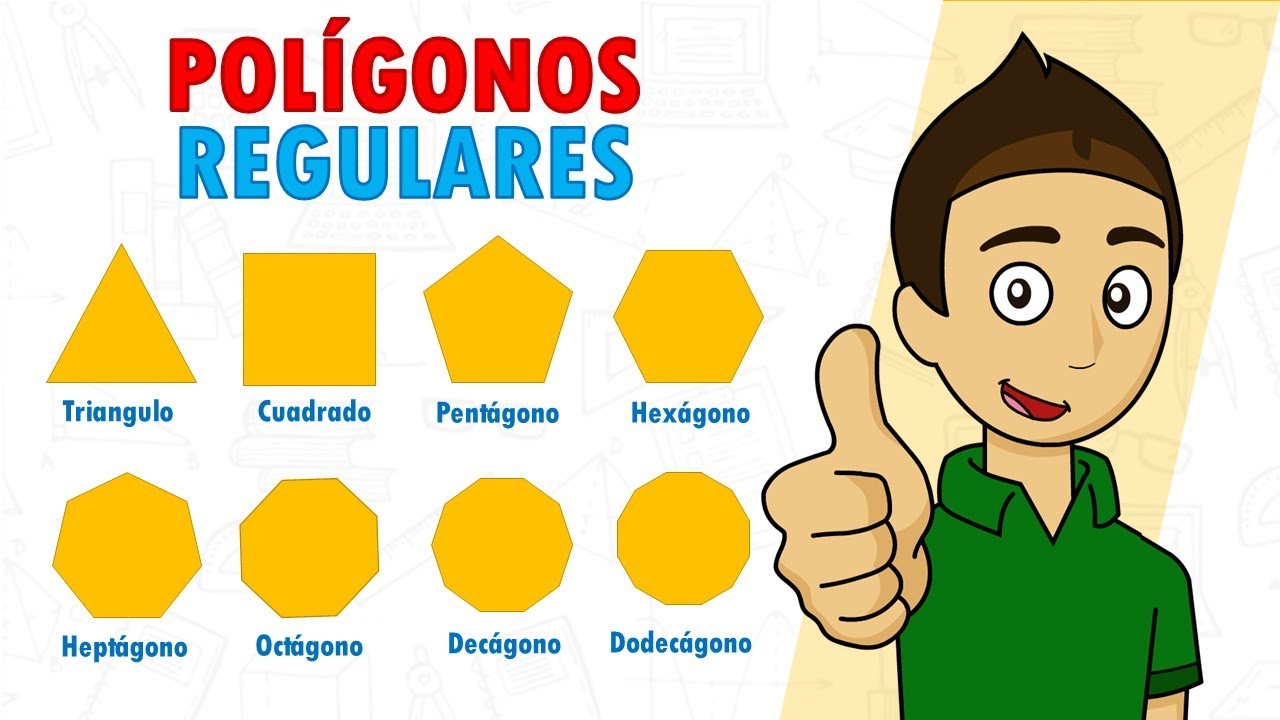 TODOS LOS POLIGONOS REGULARES Super facil - Para principiantes Nombre, escritura y dibujo