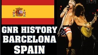 Guns N' Roses True Story: Barcelona, Spain 1993- Duff/Slash Sign Over GNR Name?