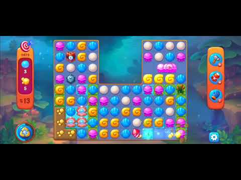 Fishdom Challenge Level 11673 (with Double Lightning Booster) @choraelmin