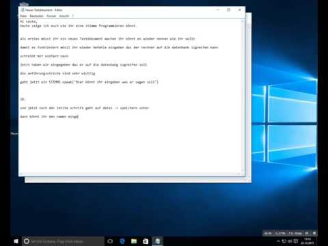 Stimme Programmieren