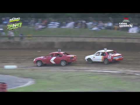 Jul15 SStH1 at TWW Cairns Speedway - Super Street Sedans Heat Race 1
