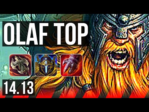 OLAF vs SKARNER (TOP) | 8 solo kills, 66% winrate, 8/2/8 | EUW Challenger | 14.13