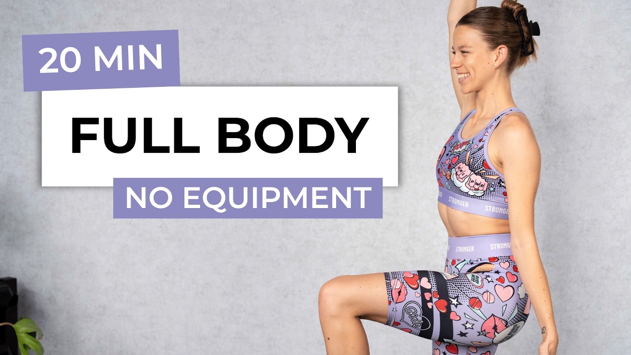20 MIN STANDING PILATES WORKOUT | No Equipment Full Body Sculpt - YouTube