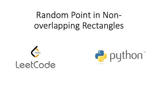 YouTube video 'Leetcode - Random Point in Non-overlapping Rectangles (Python)'