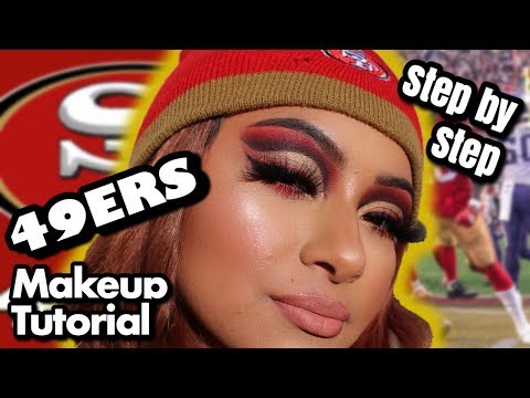 49ERS MAKEUP TUTORIAL | NFL MAKEUP SERIES