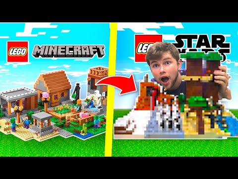 Building a LEGO Minecraft World but in Star Wars!