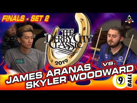 SKYLER WOODWARD vs JAMES ARANAS - 2019 Derby City Classic 9-Ball Division - Finals Set #2