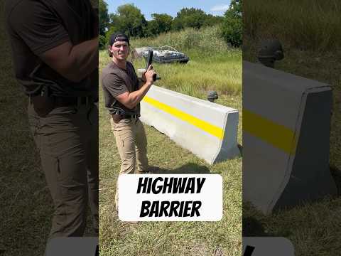 Beton-Autobahnbarriere vs. 50-Kaliber-Scharfschützengewehr